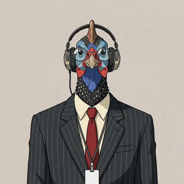 Prudence B. Bumble — Helmeted Guineafowl, Manager of Alarm & Escalation