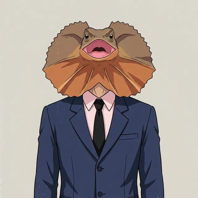 Karen D. Fairfax III — Frilled Lizard, Intern of Crisis Comms