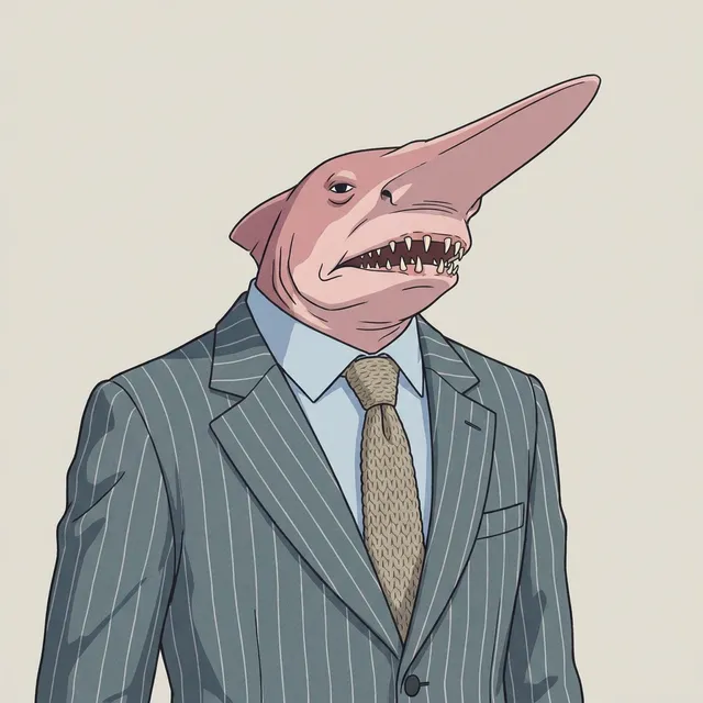 Cuthbert G. Grimsby — Goblin Shark, Manager of Sudden Restructuring