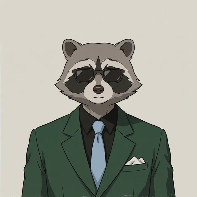 Mavis V. Wormwood Jr. — Raccoon, Intern of Procurement