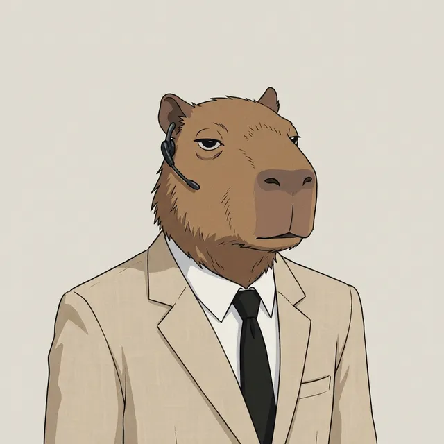 Archibald I. Pennington Esq. — Capybara, Intern of Workplace Wellbeing
