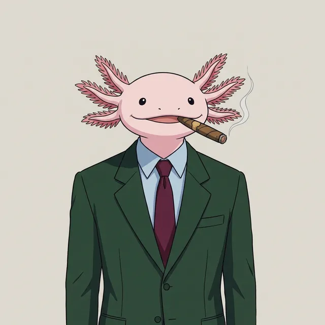 Archibald F. Sidebottom Esq. — Axolotl, Intern of Talent Retention