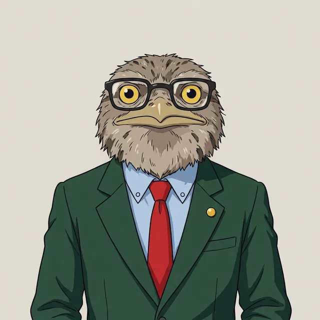 Florence P. Twistleton Sr. — Tawny Frogmouth, VP of Disapproval
