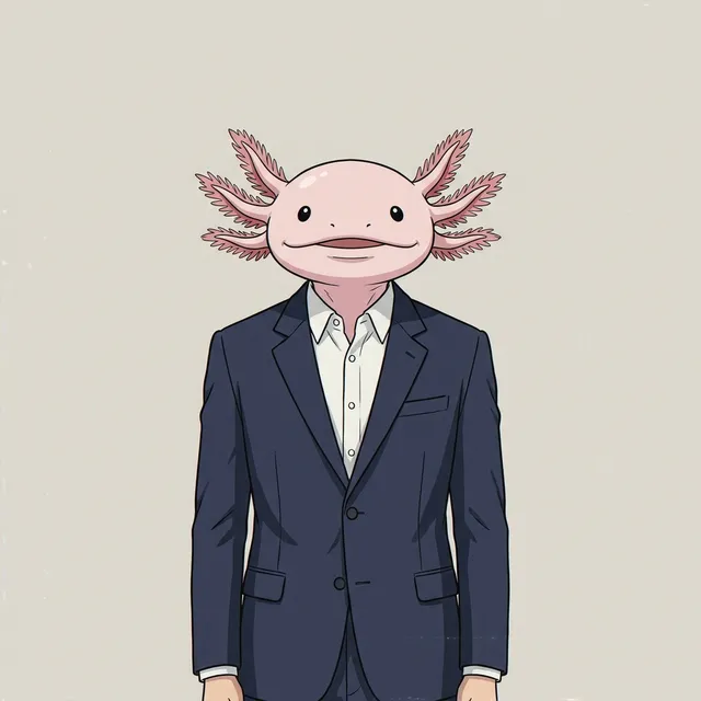 Montague M. Featherstone — Axolotl, Intern of Talent Retention